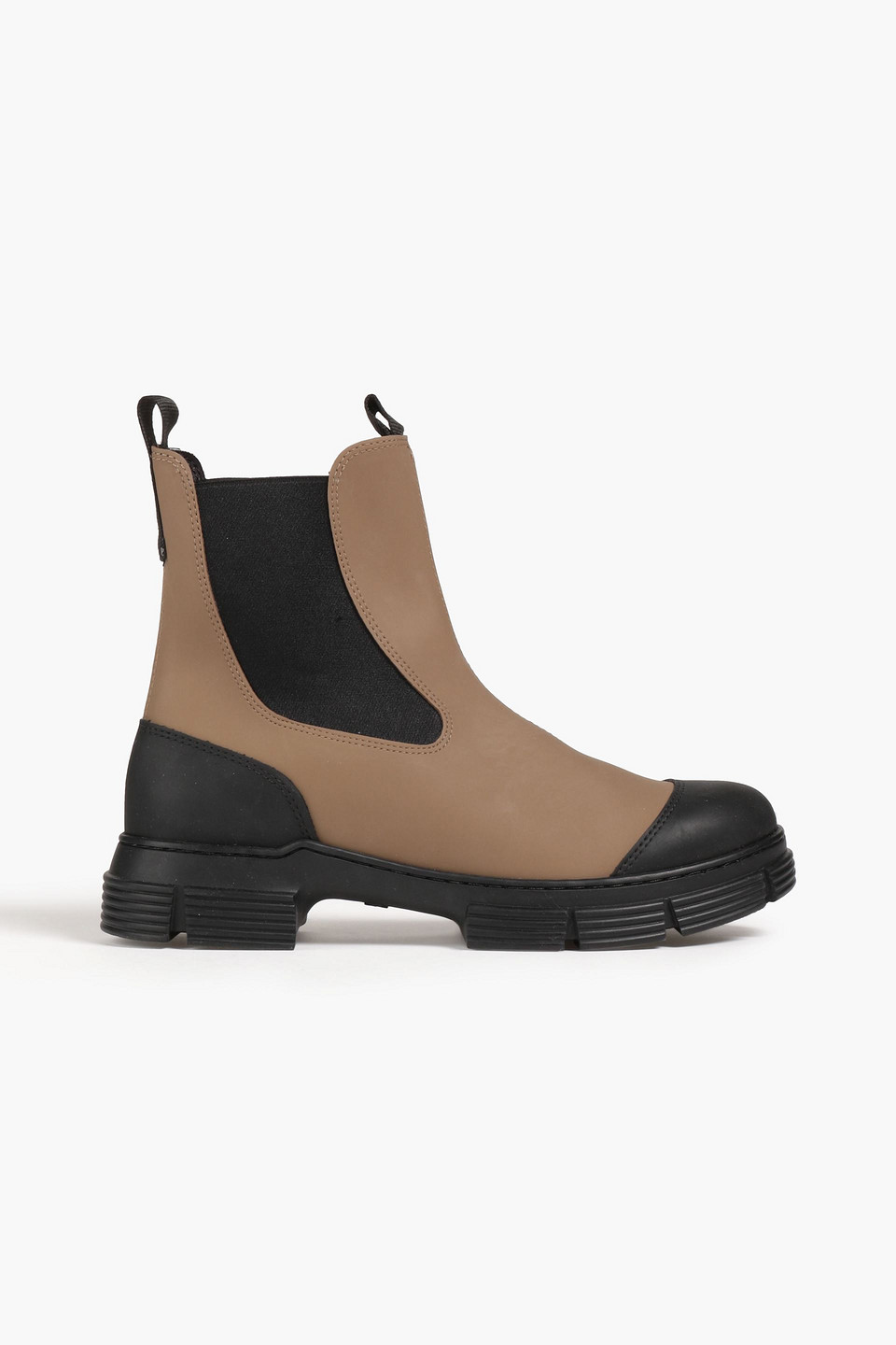 Ganni Recycled Rubber Chelsea Boots In Mushroom