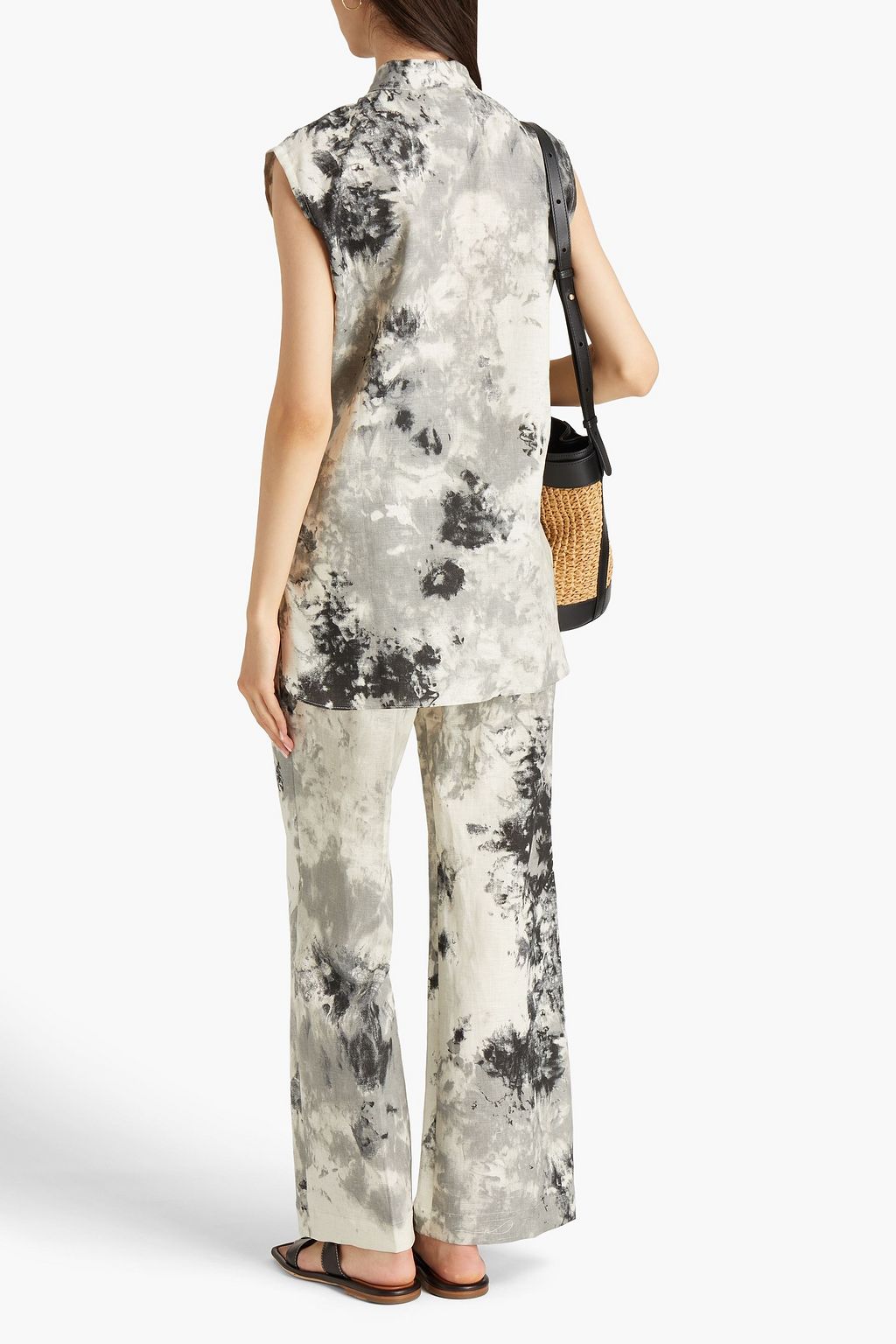 BAMBAH Tie-dyed linen top