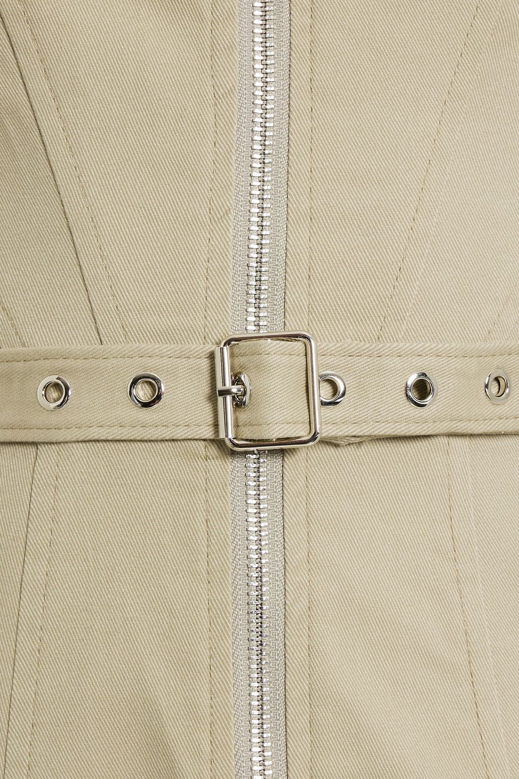 NICHOLAS Bedrucktes Neckholder-Midikleid aus Twill aus einer Baumwollmischung