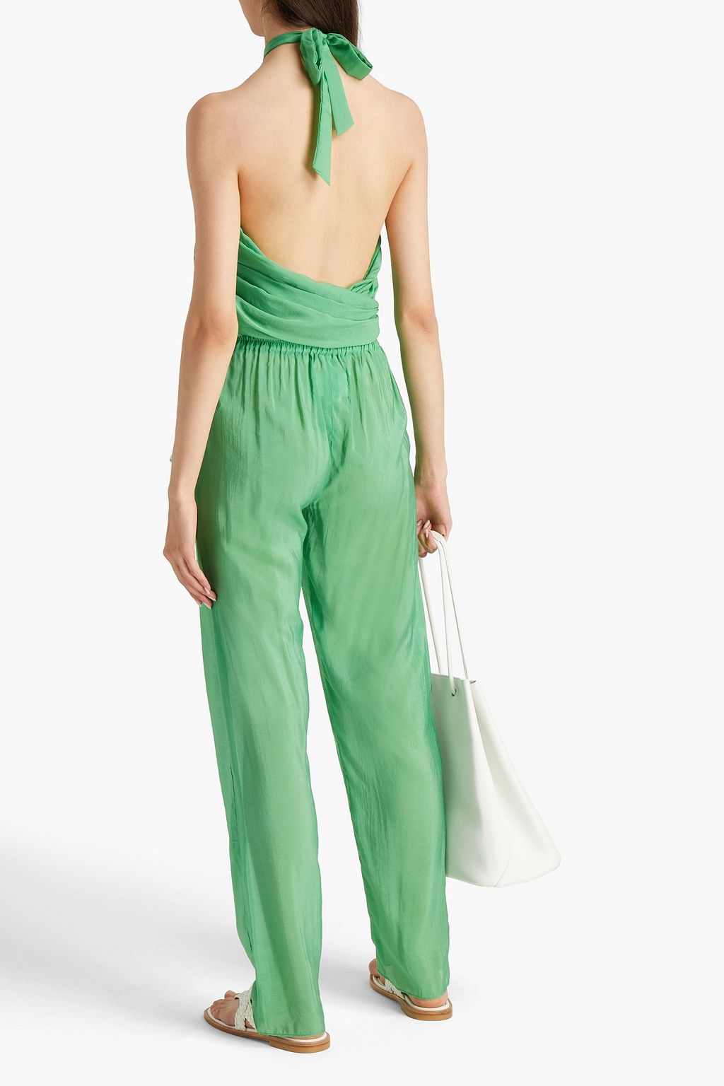 BAMBAH Petra slub woven straight-leg pants