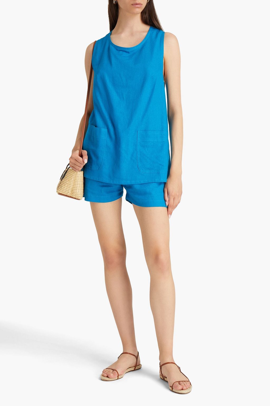 BAMBAH Knotted linen tank