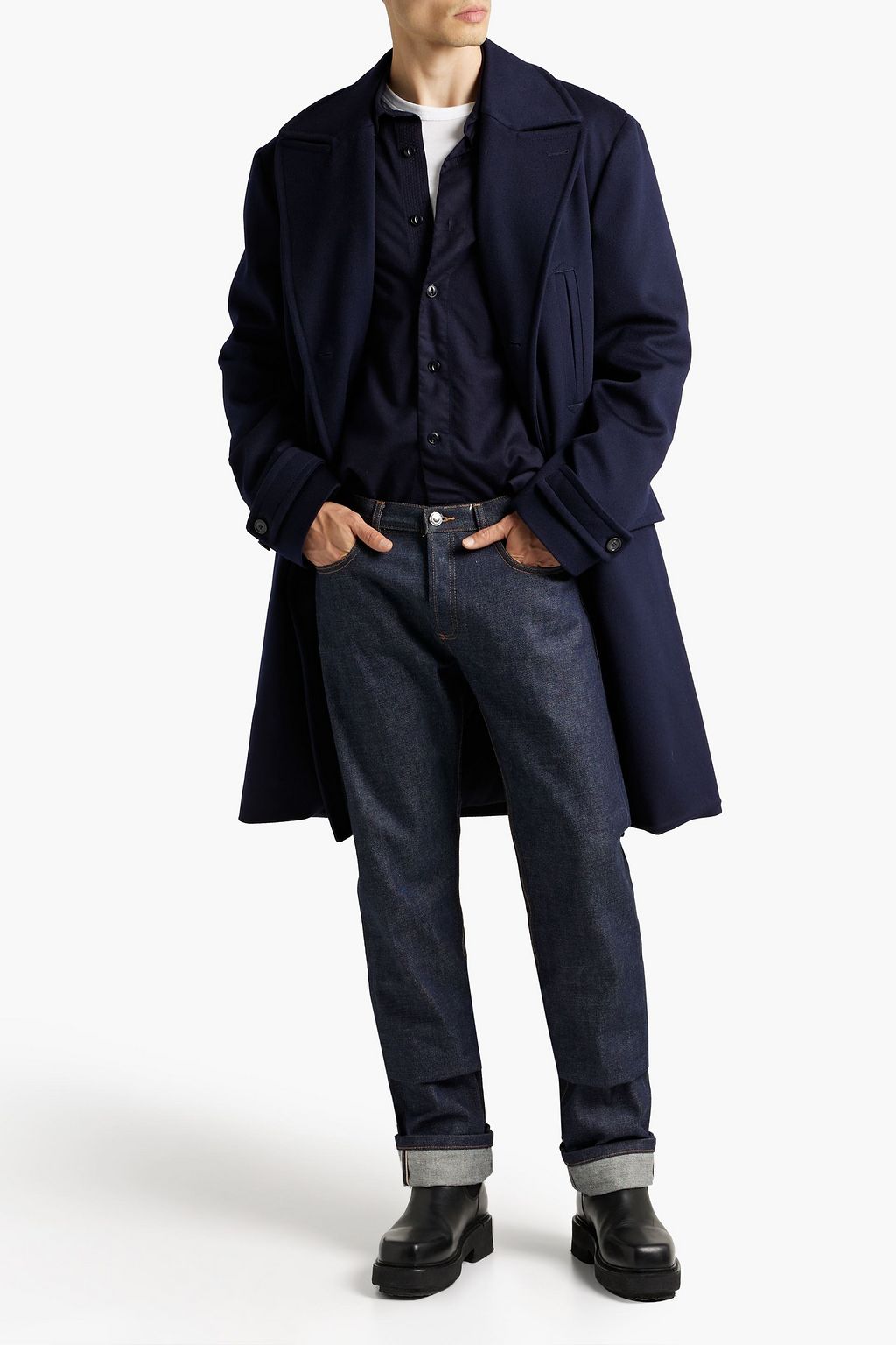 OFFICINE GÉNÉRALE Scott double-breasted wool coat