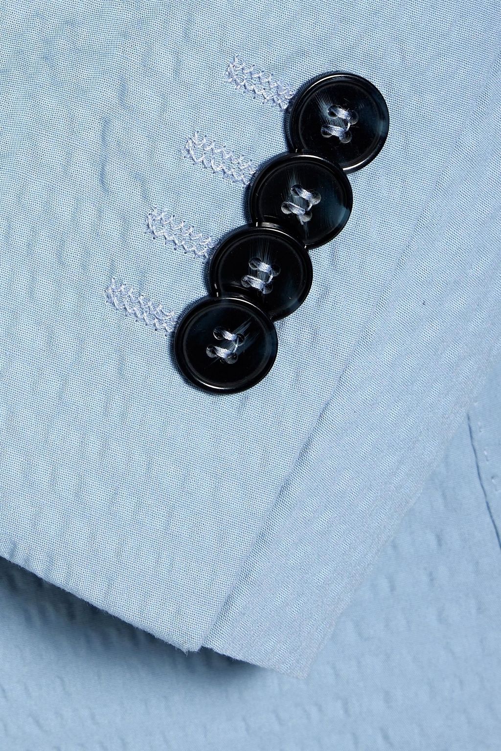 OFFICINE GÉNÉRALE 375 cotton-blend seersucker blazer