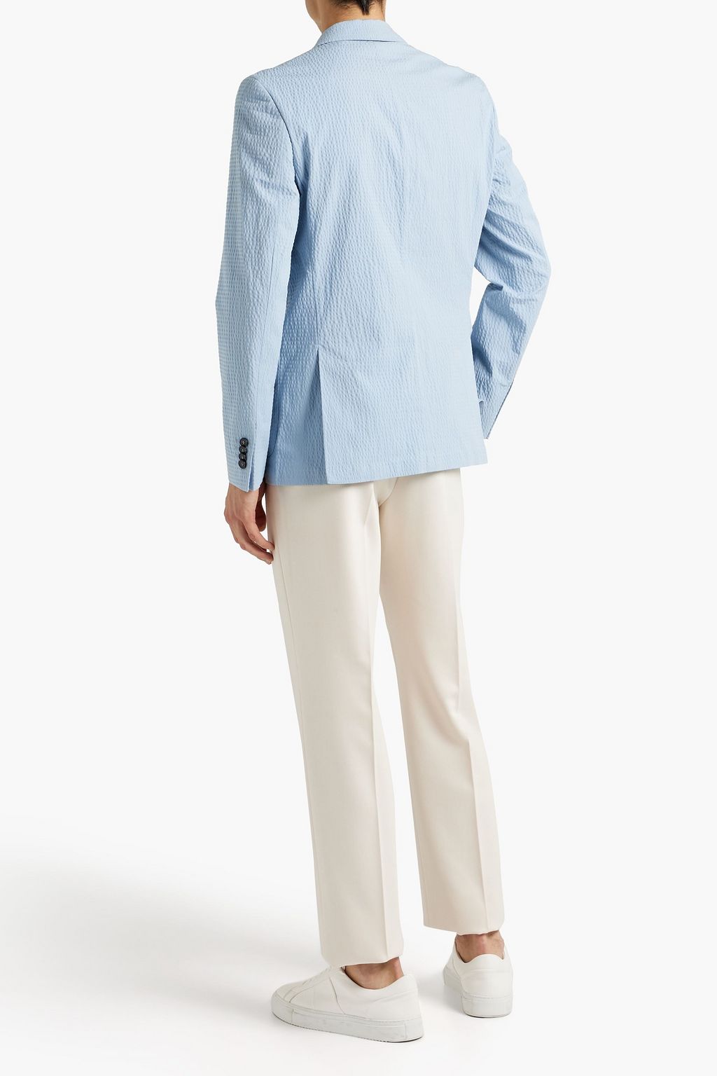 OFFICINE GÉNÉRALE 375 cotton-blend seersucker blazer