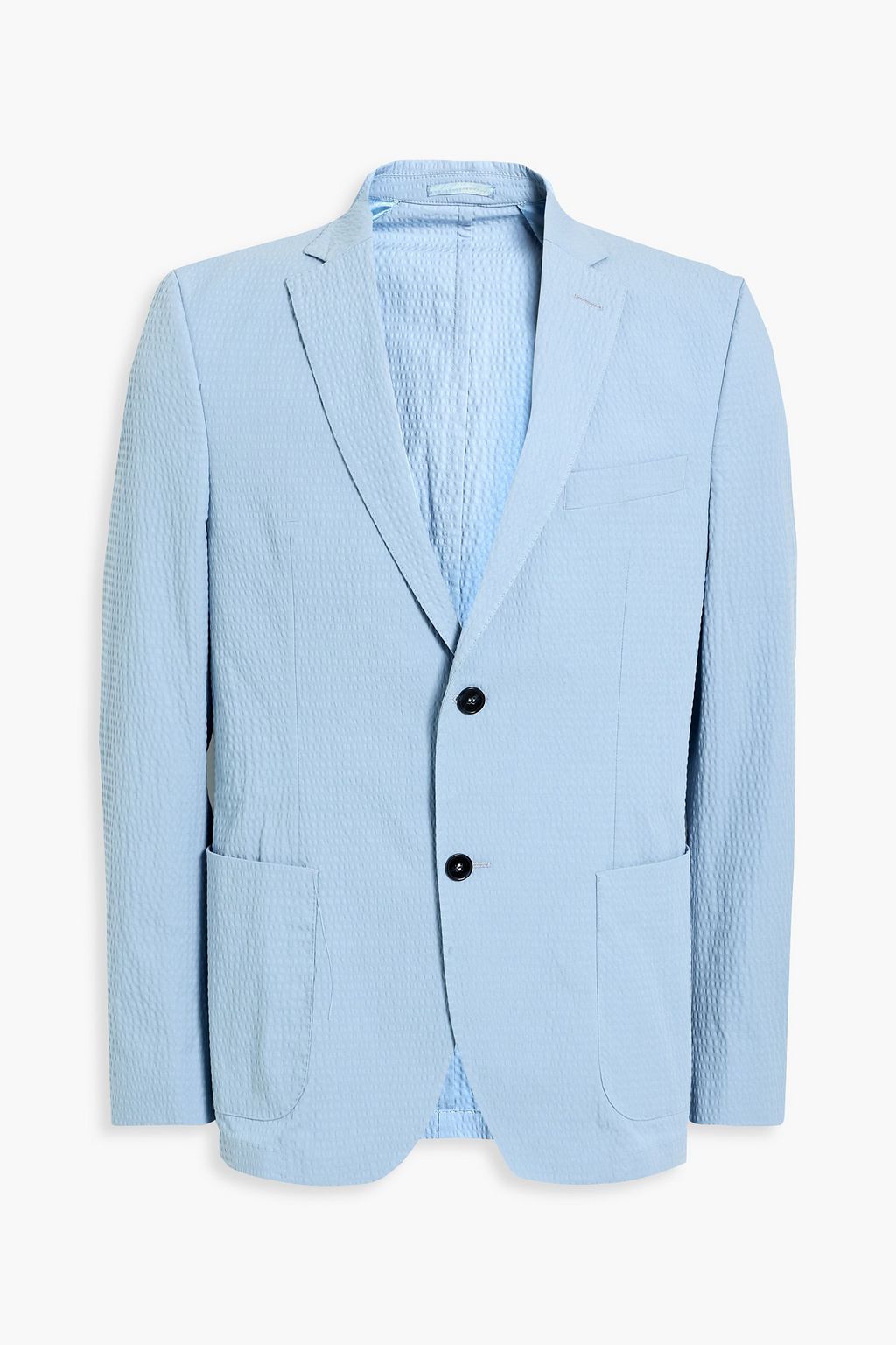 OFFICINE GÉNÉRALE 375 cotton-blend seersucker blazer | Sale up to 70% ...