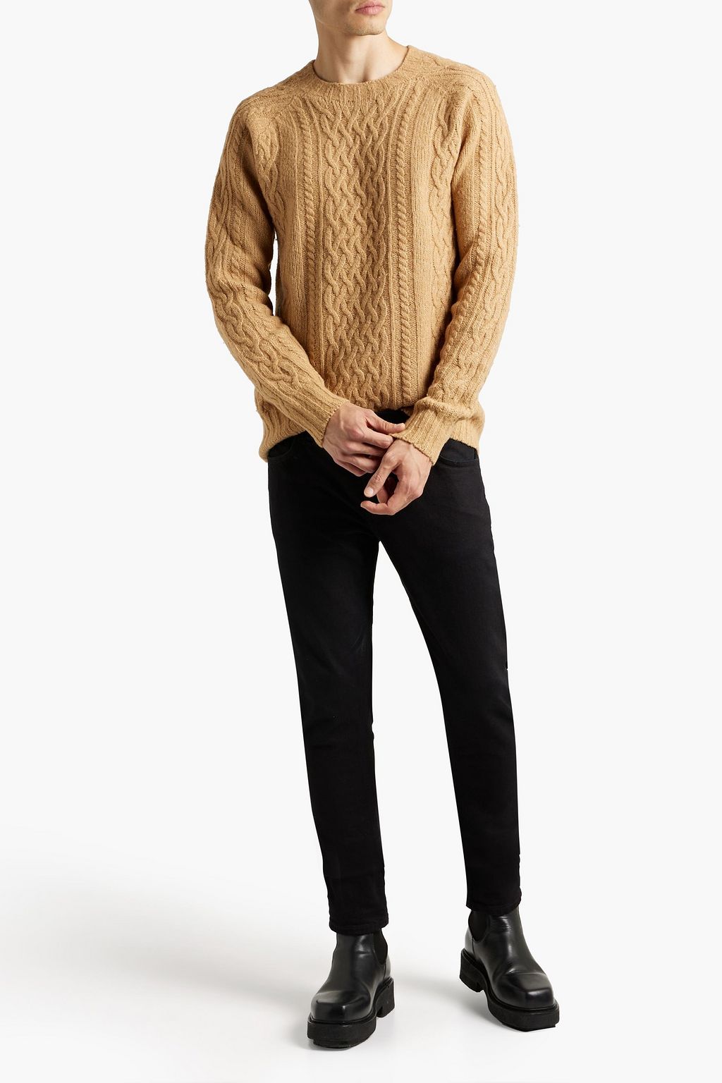 OFFICINE GÉNÉRALE Aran cable-knit sweater