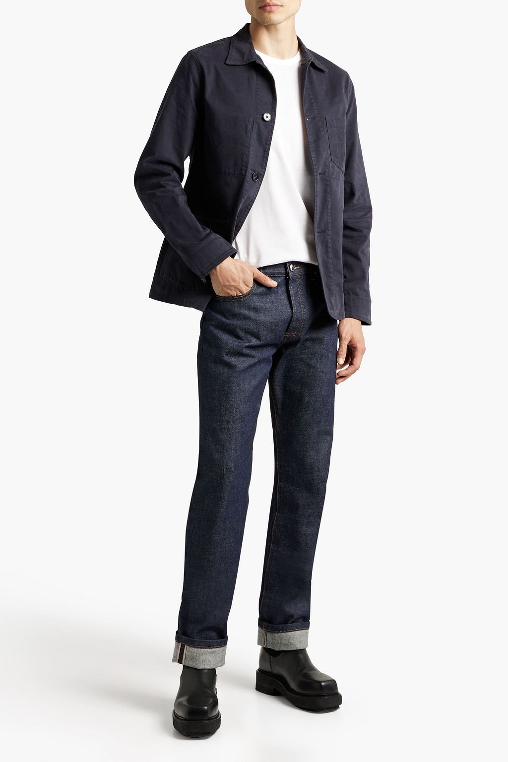 OFFICINE GÉNÉRALE Chore cotton-blend twill jacket