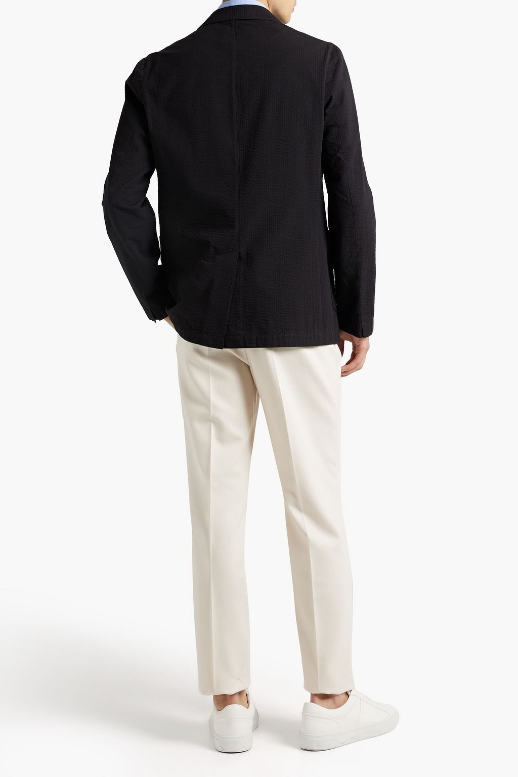 OFFICINE GÉNÉRALE Lightest cotton-seersucker blazer