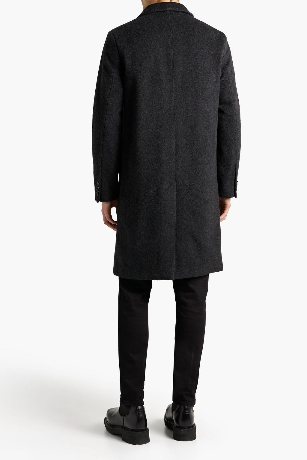 OFFICINE GÉNÉRALE Wool and cashmere-blend felt coat