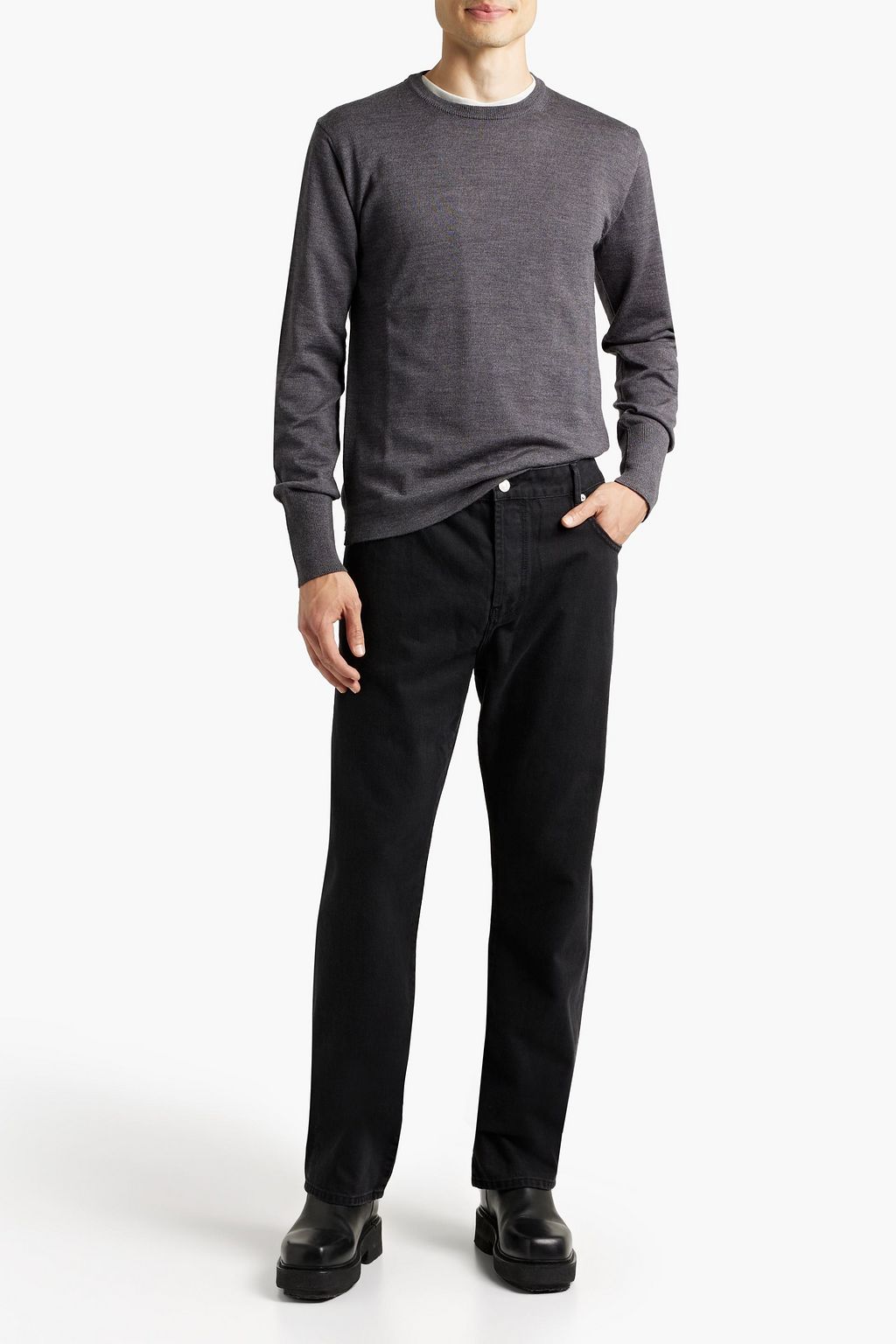 OFFICINE GÉNÉRALE Nina mélange merino wool sweater