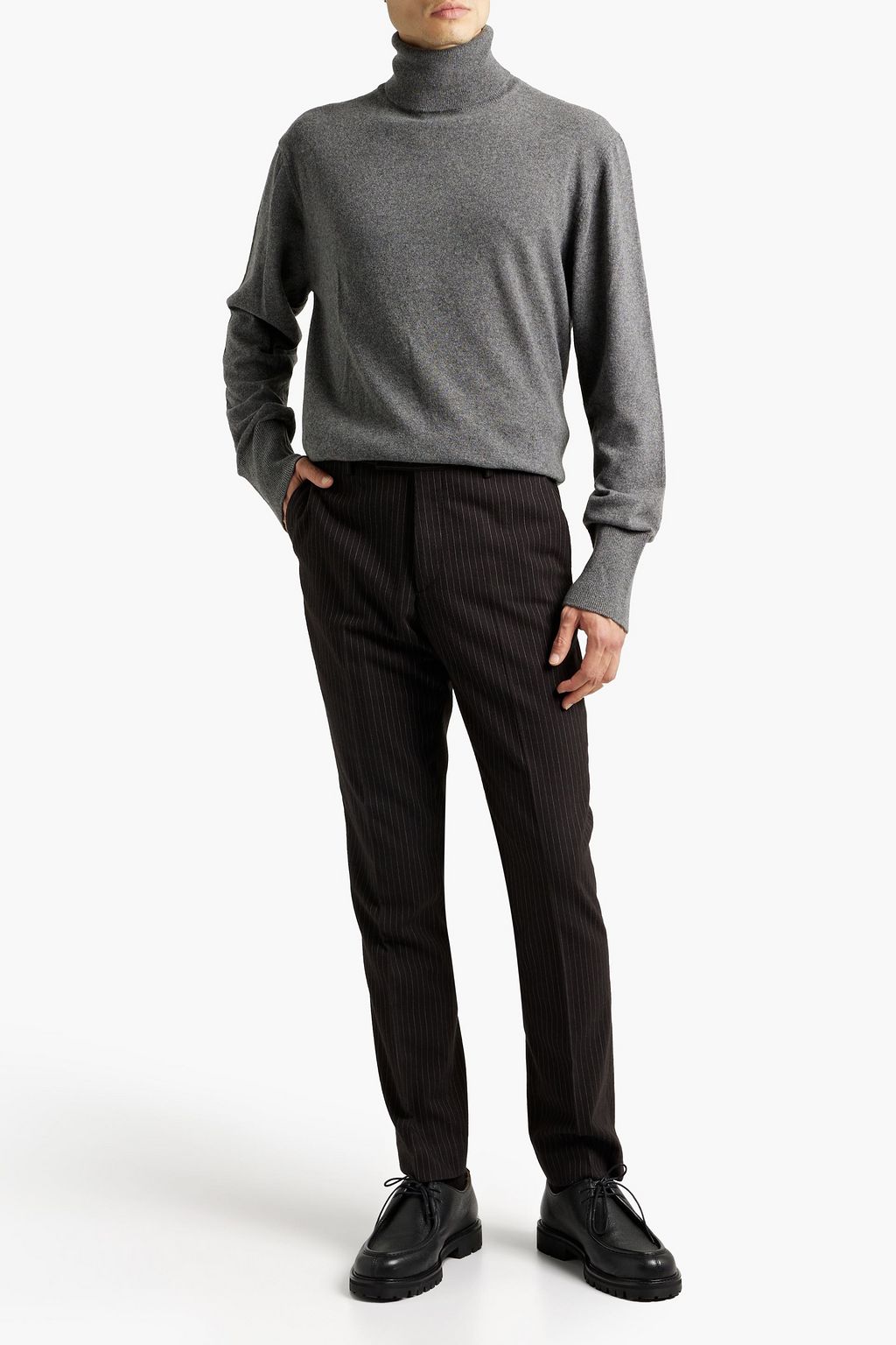 OFFICINE GÉNÉRALE Mélange cashmere turtleneck sweater