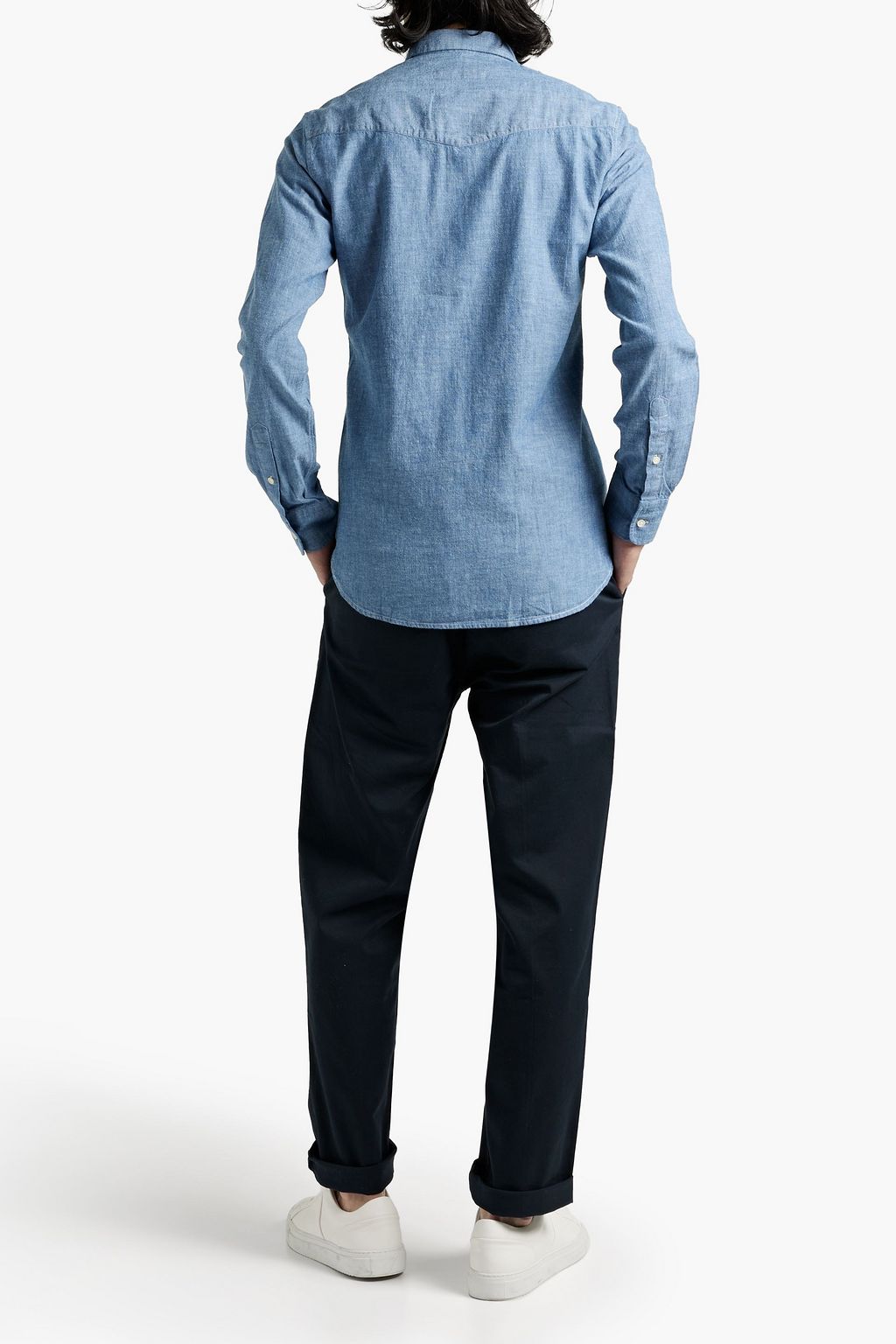 OFFICINE GÉNÉRALE Cotton-chambray shirt