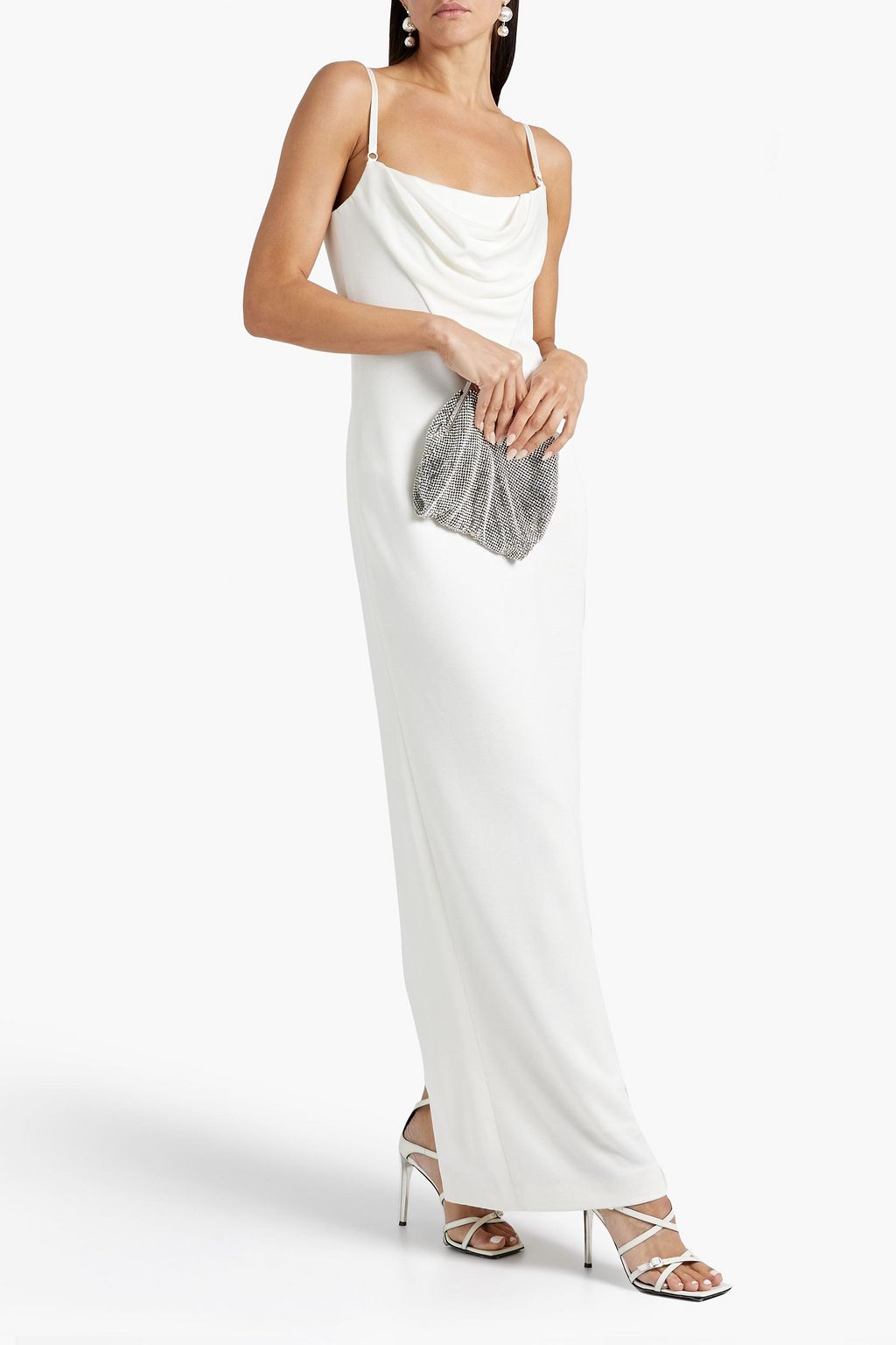 ALEXANDER WANG Draped woven maxi dress