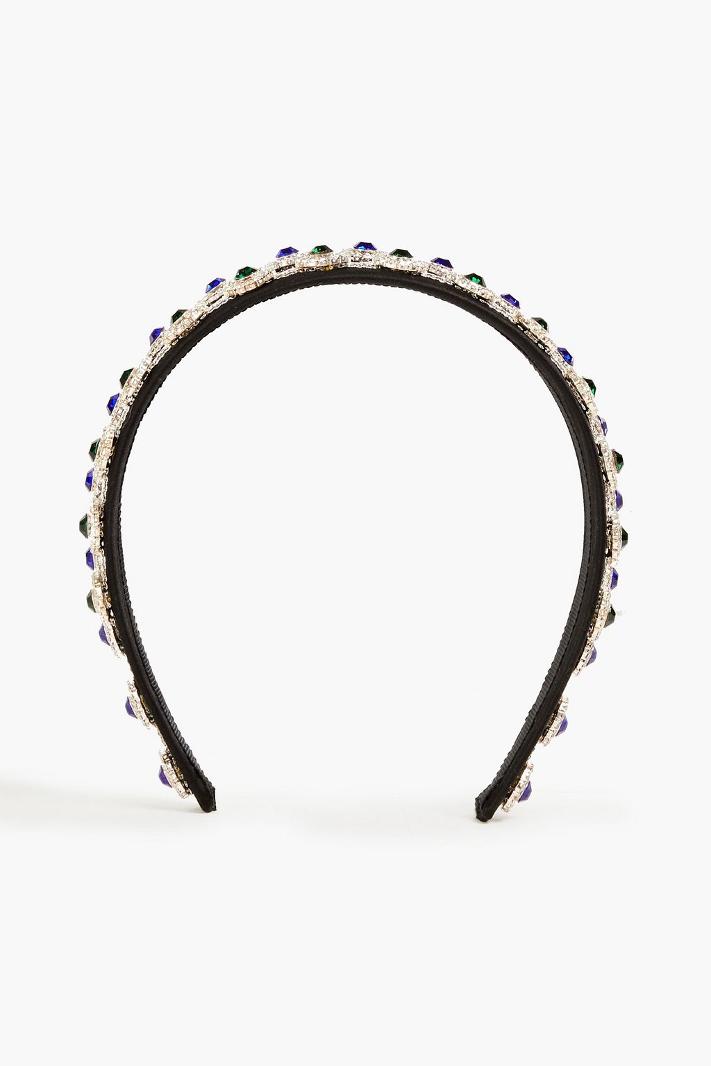 Black Crystal-embellished satin headband | CHRISTOPHER KANE | THE OUTNET