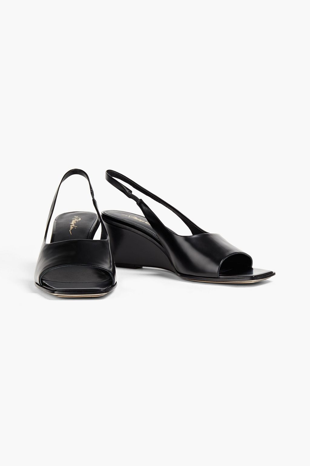 3.1 PHILLIP LIM Laura 60 leather wedge slingback sandals