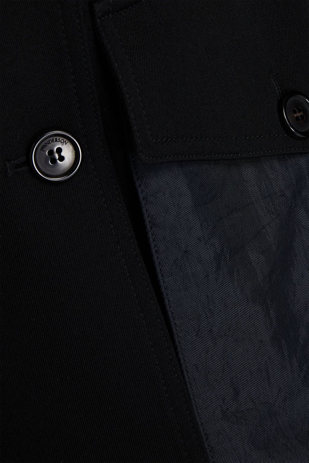 JW ANDERSON Shell-paneled wool-twill blazer
