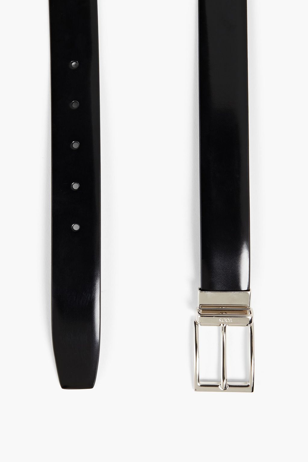 TOD'S Glossed-leather belt