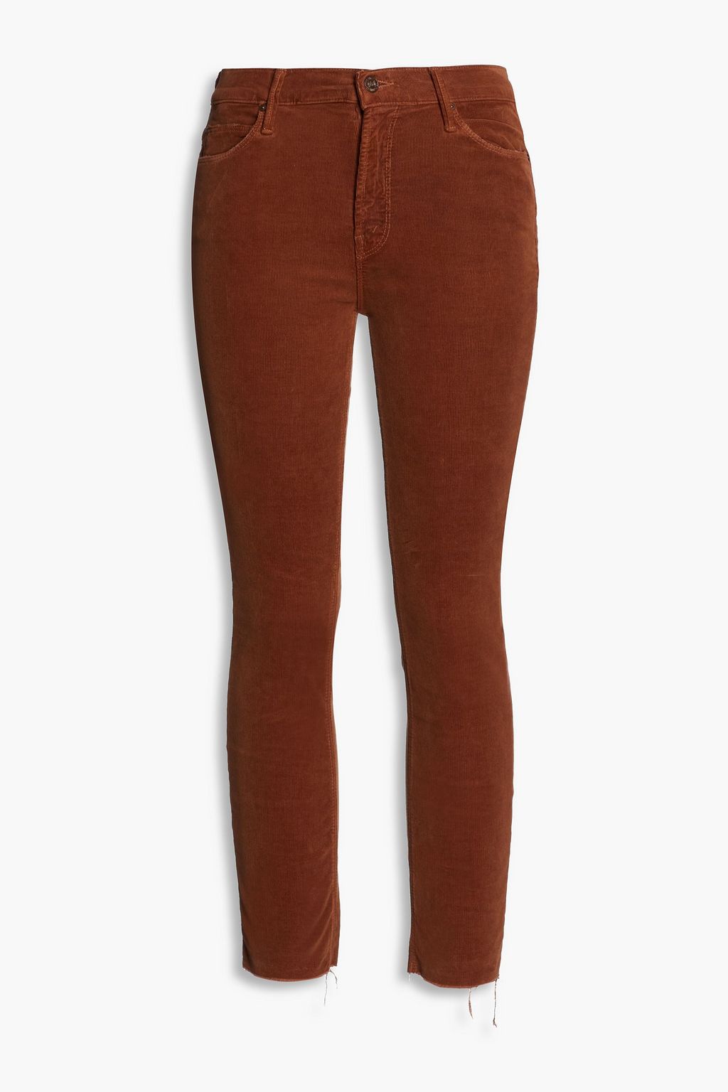 MOTHER The Dazzler cropped cotton-blend corduroy skinny pants | Sale up to  70% off | THE OUTNET