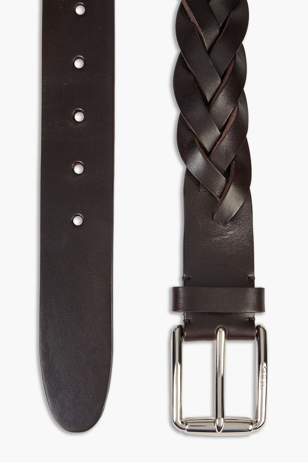 TOD'S Braided leather belt