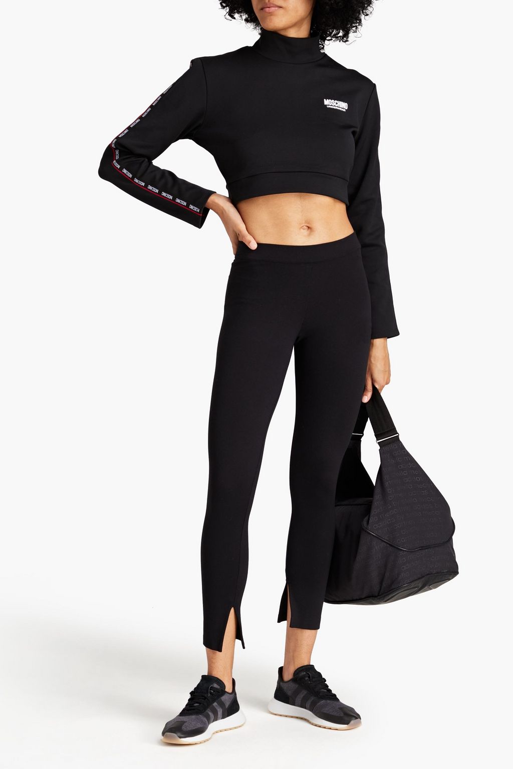 MOSCHINO Tote Bag aus Narbenleder