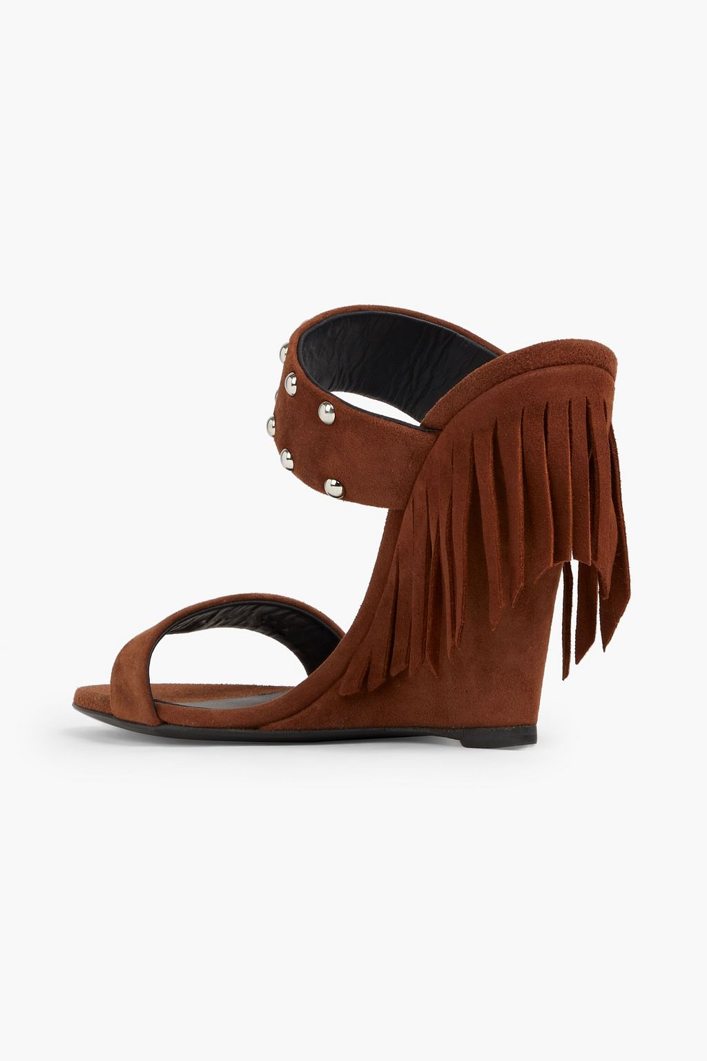 GIUSEPPE ZANOTTI Taline fringed studded suede mules