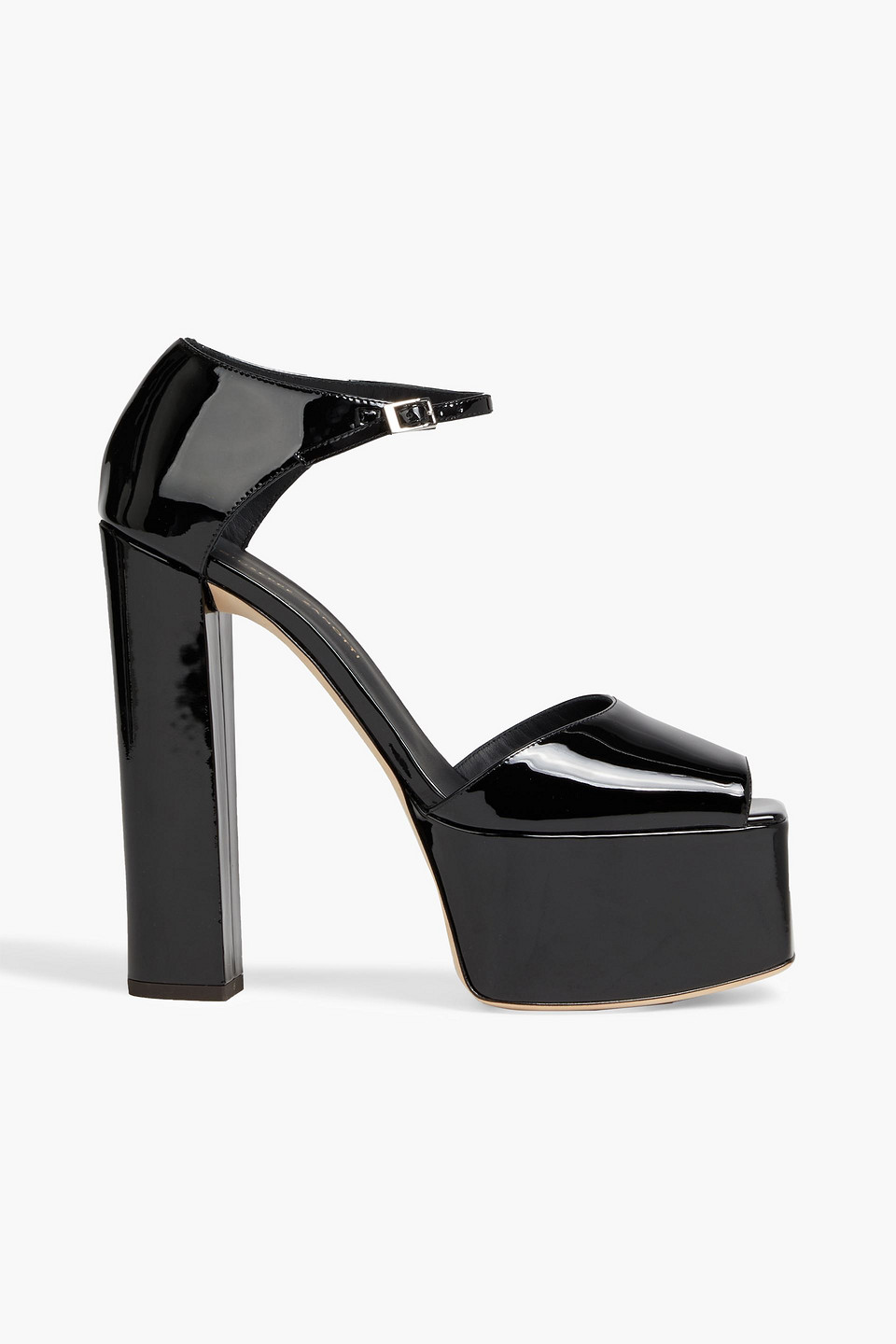 Giuseppe Zanotti Bebe Touch Patent-leather Platform Sandals In Black