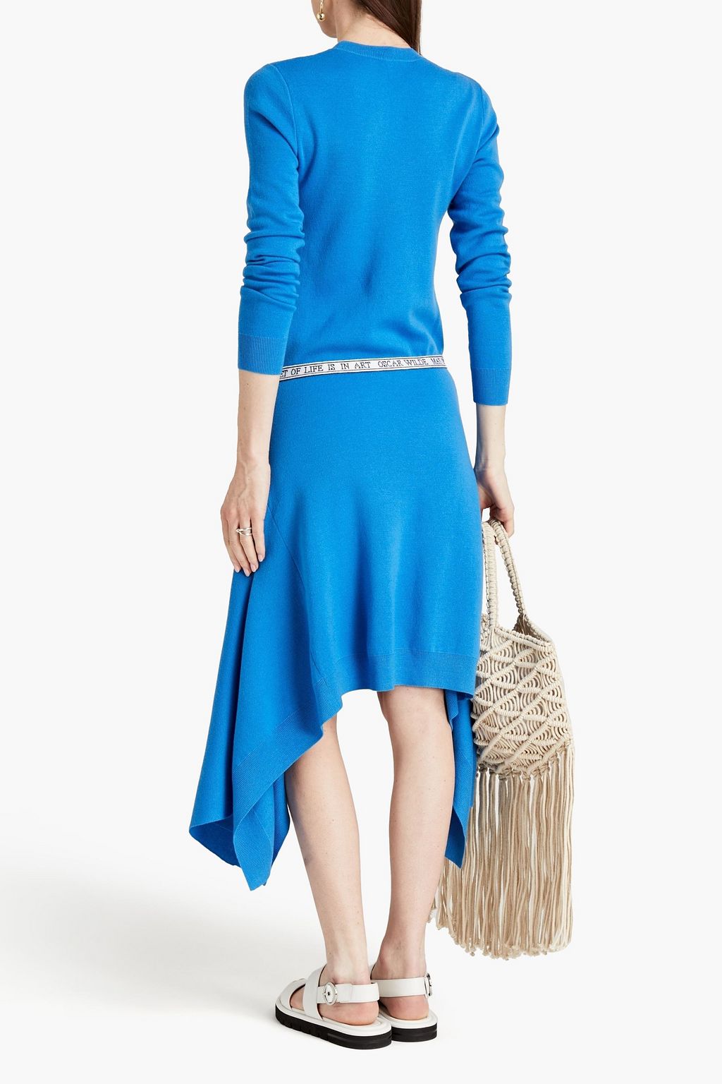 JW ANDERSON Asymmetric belted merino wool dress THE