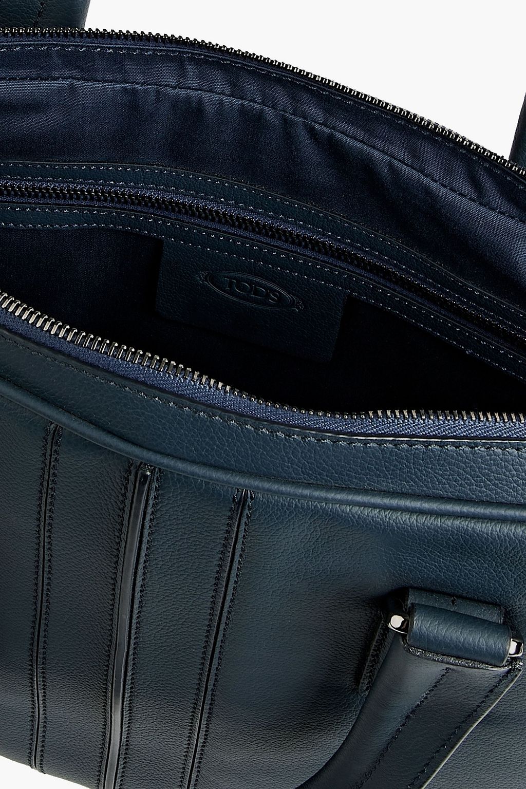 TOD'S Textured-leather briefcase