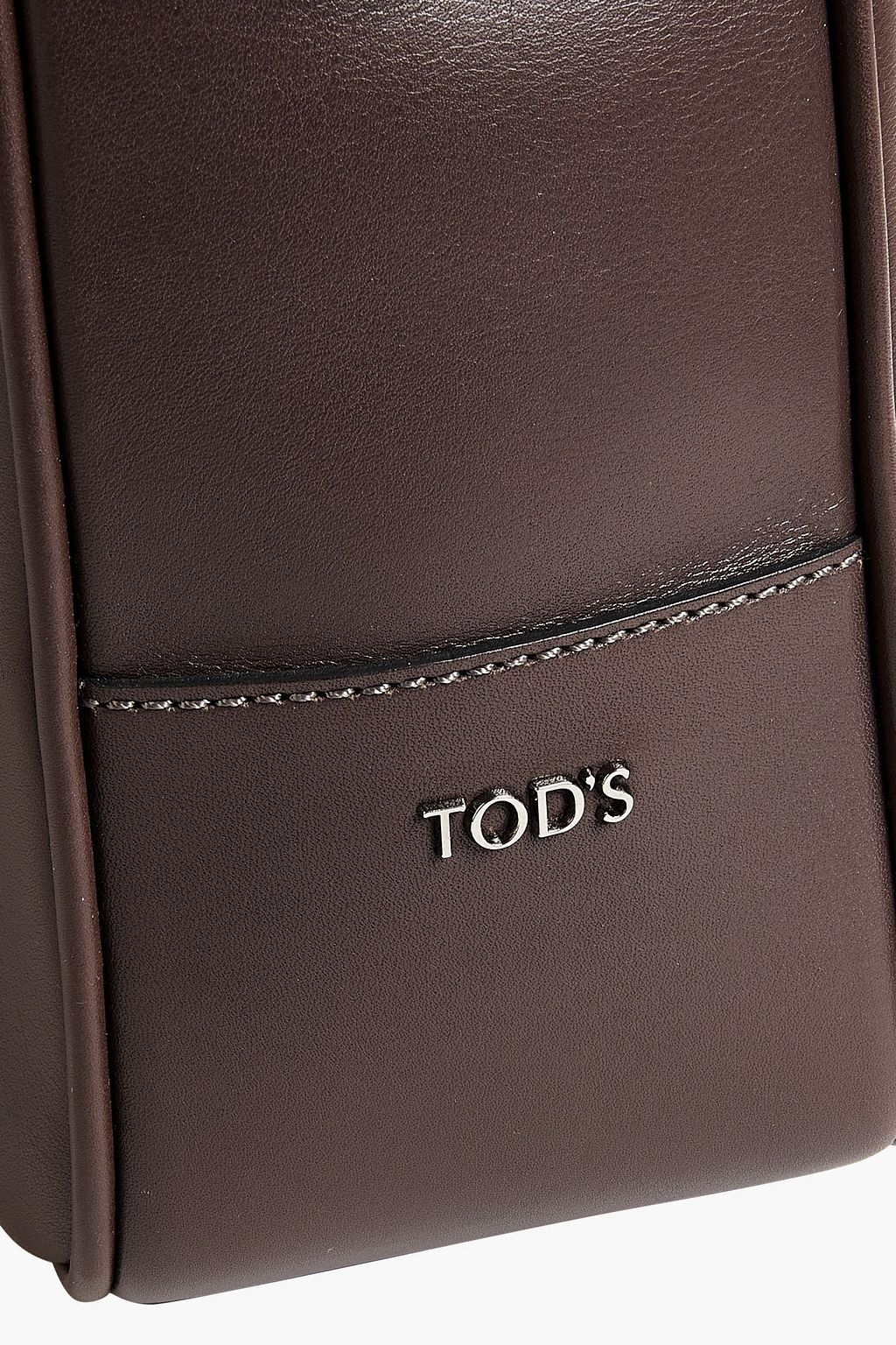 TOD'S Glossed-leather briefcase
