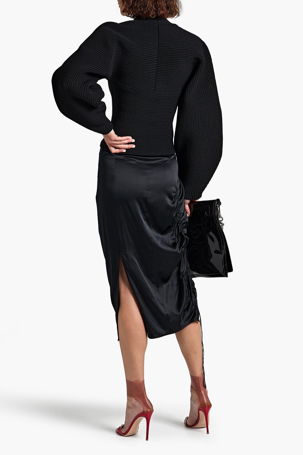 ALEXANDER WANG Integral Shrug Pullover aus Rippstrick