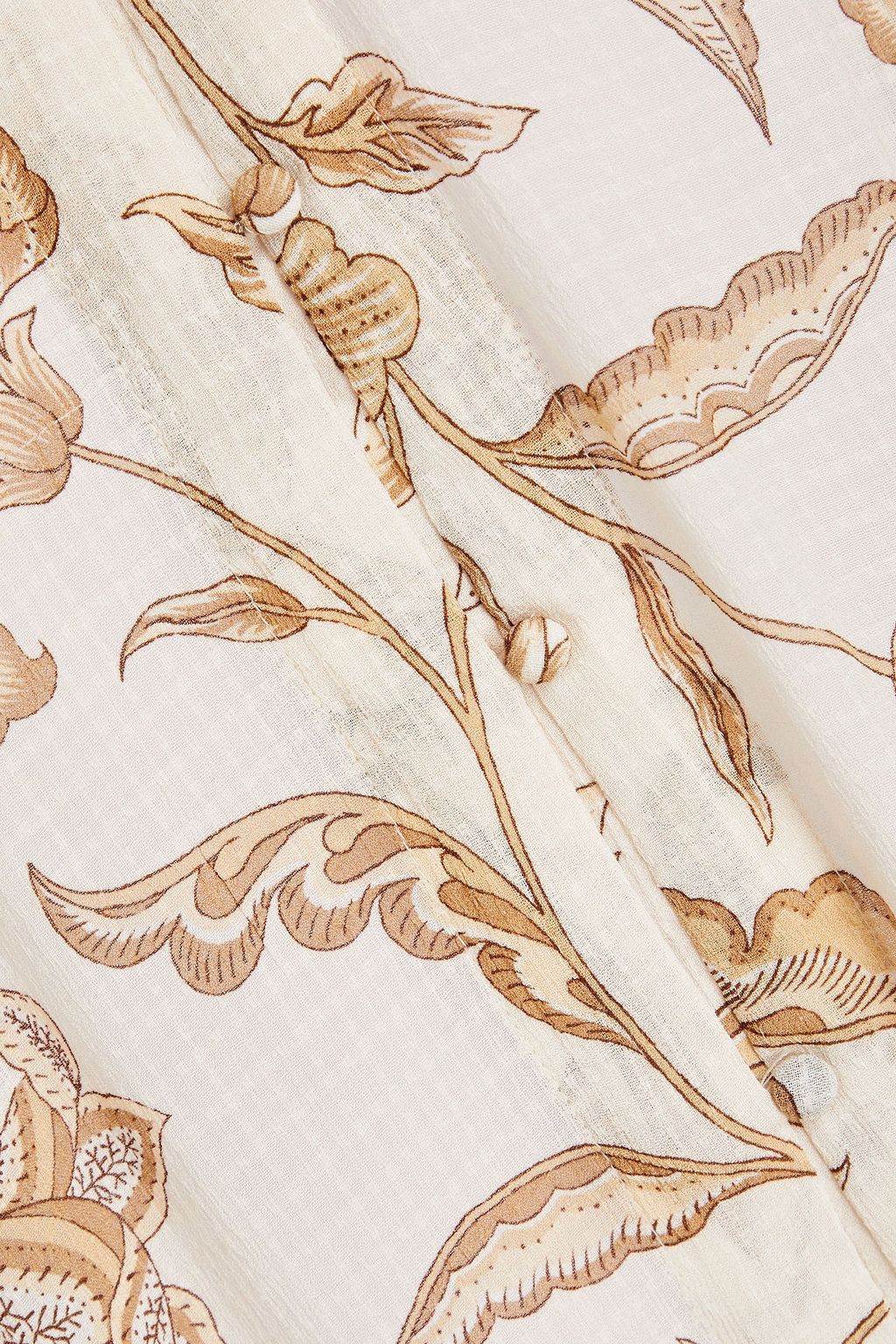 TIGERLILY Amyris pintucked floral-print gauze blouse