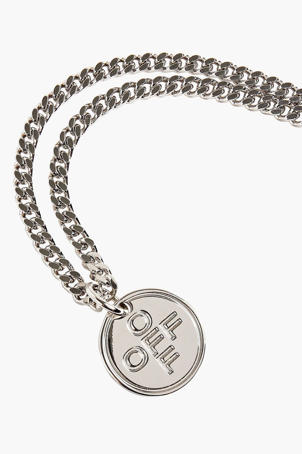 OFF-WHITE™ Off Cross silver-tone necklace