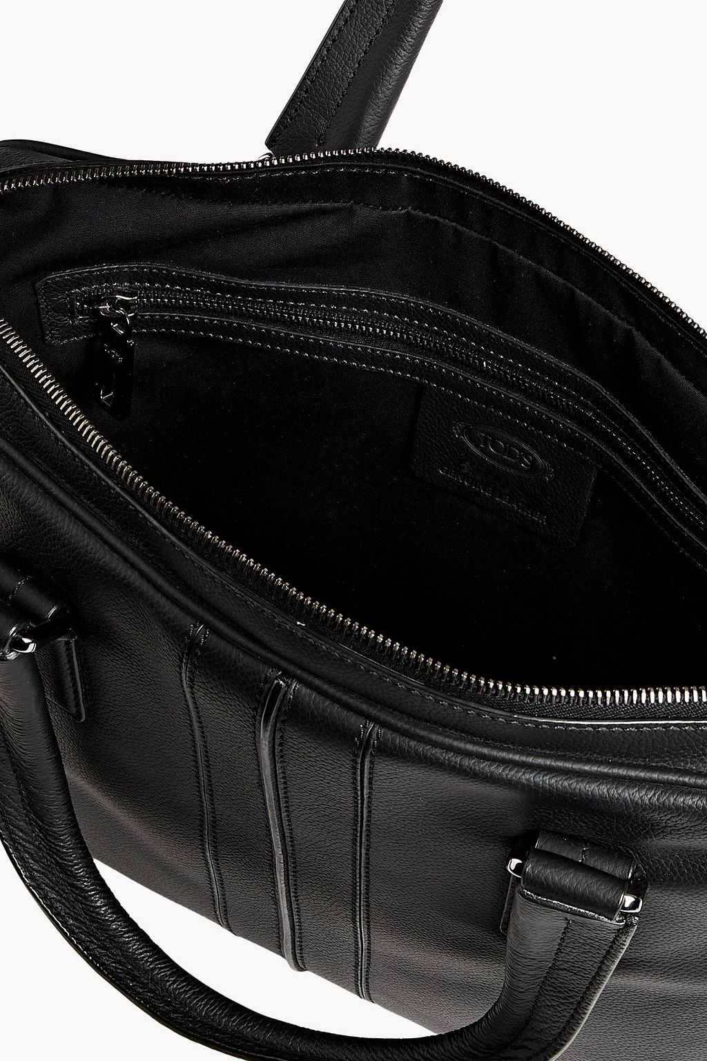 TOD'S Pebbled-leather briefcase