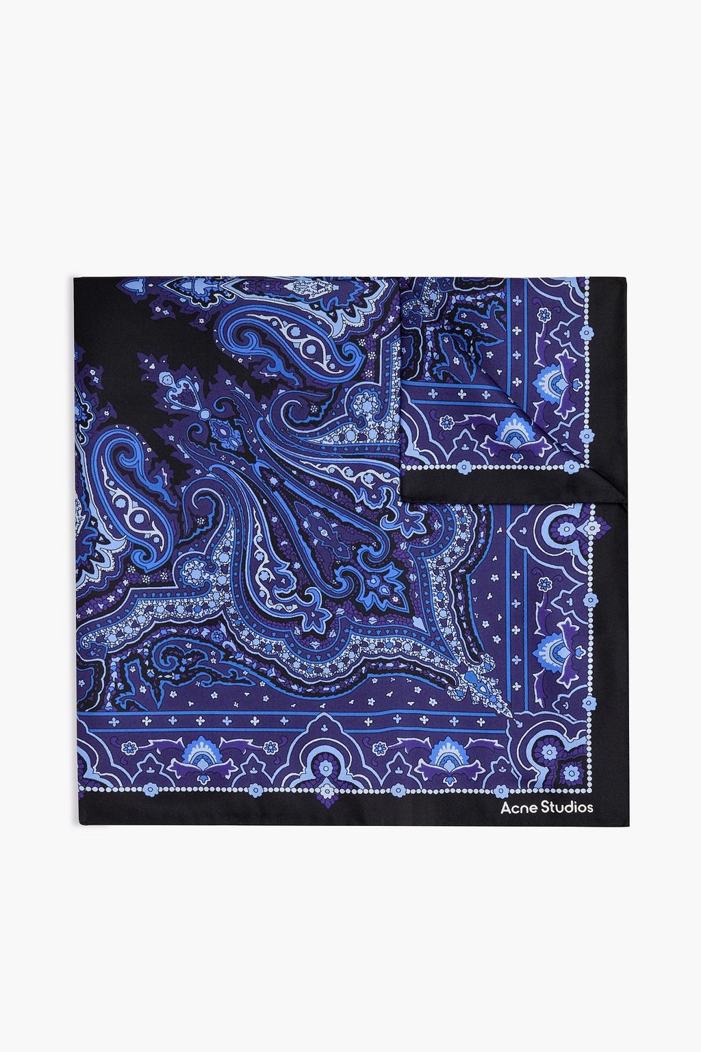 ACNE STUDIOS Printed silk-twill scarf