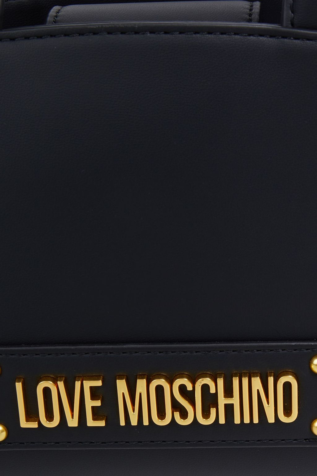 LOVE MOSCHINO Logoappliquéd faux leather shoulder bag Sale up to 70