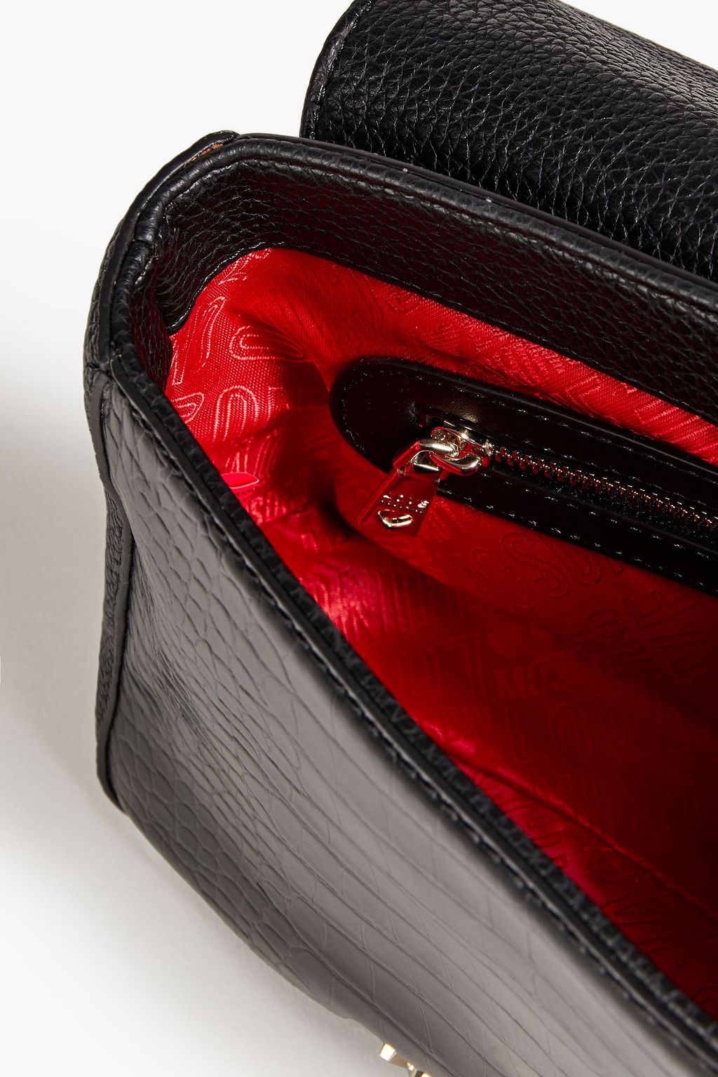 LOVE MOSCHINO Faux croc-effect leather tote