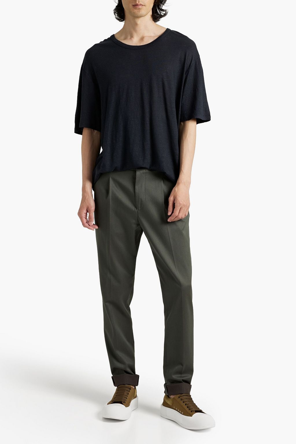 OFFICINE GÉNÉRALE Emile linen-jersey T-shirt