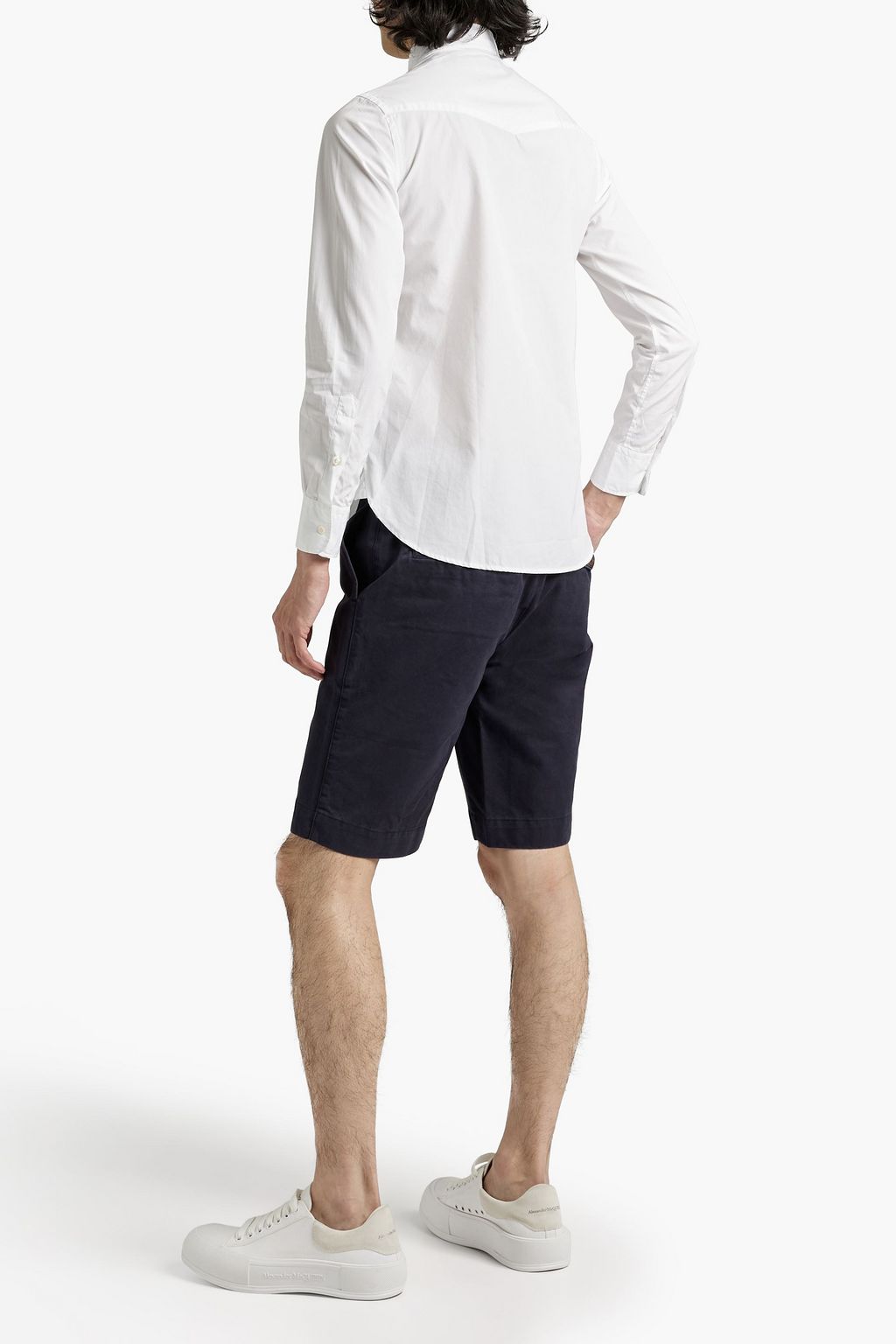 OFFICINE GÉNÉRALE New Fisherman cotton-twill shorts