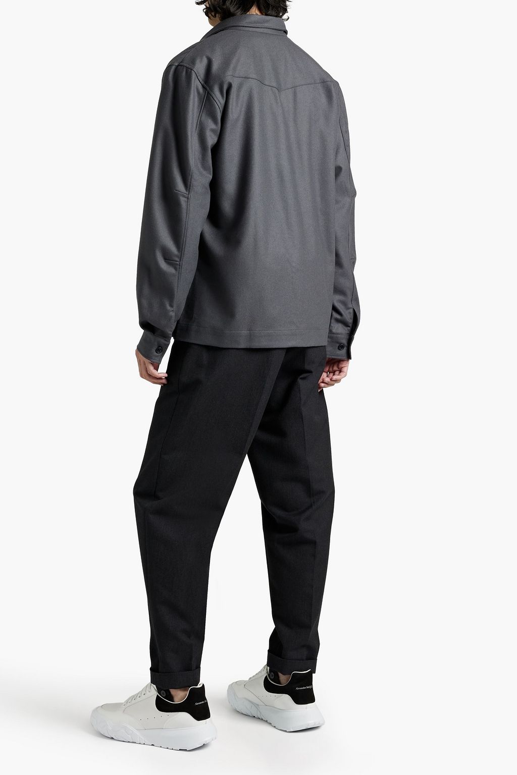OFFICINE GÉNÉRALE Wool-flannel overshirt