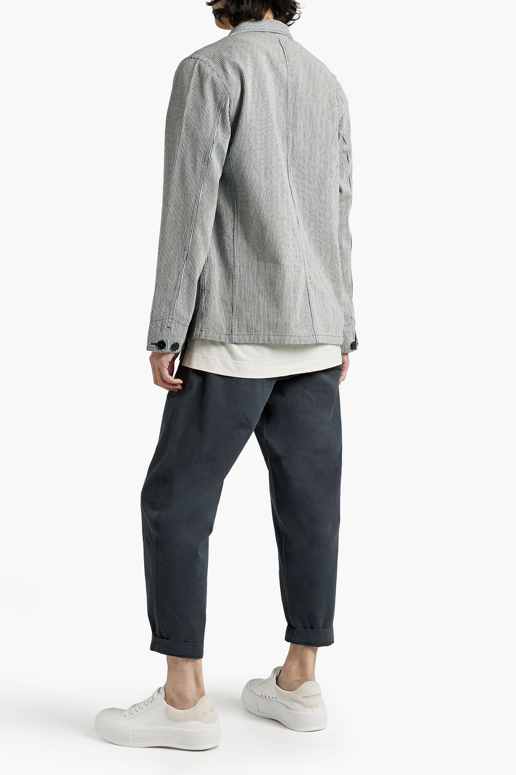 OFFICINE GÉNÉRALE Chore striped cotton-twill jacket