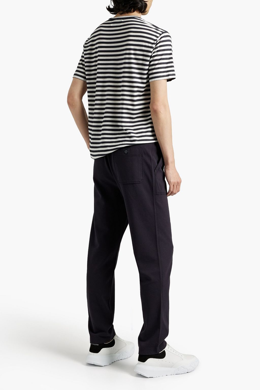 OFFICINE GÉNÉRALE Striped Lyocell-blend jersey T-shirt