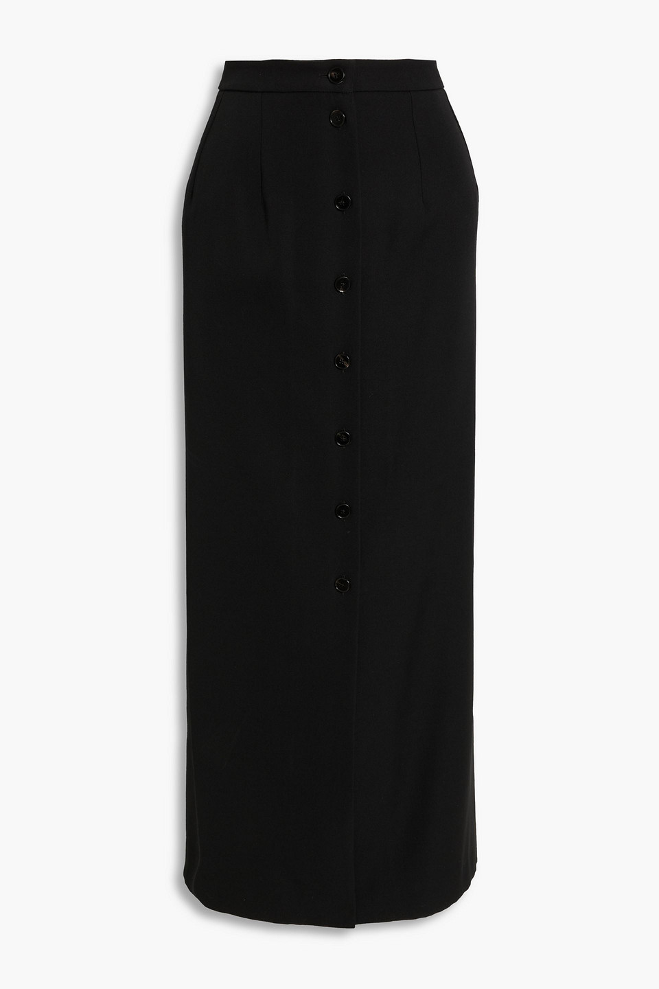 Jil Sander Wool-crepe Maxi Skirt In Black