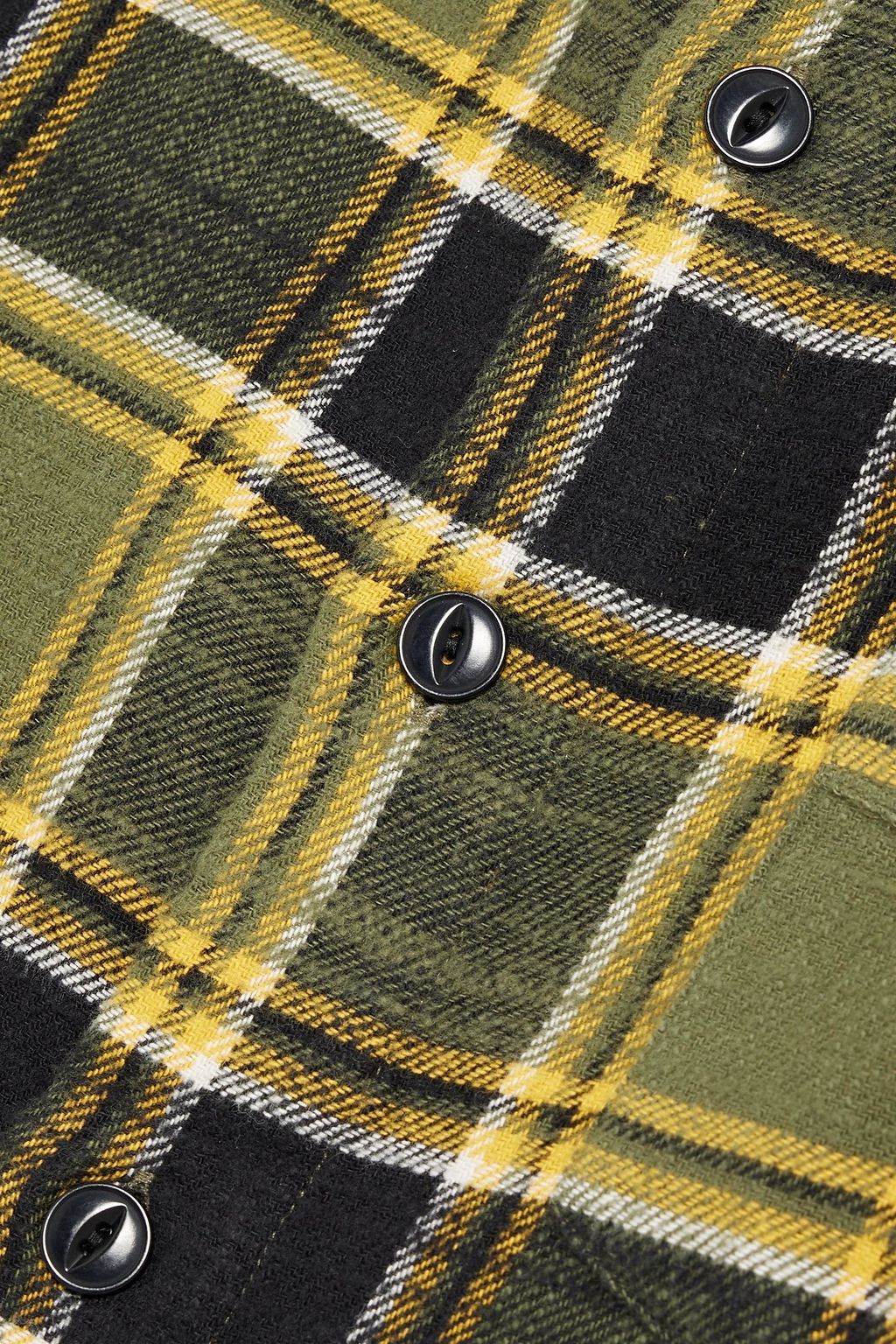 OFFICINE GÉNÉRALE Checked cotton-flannel shirt