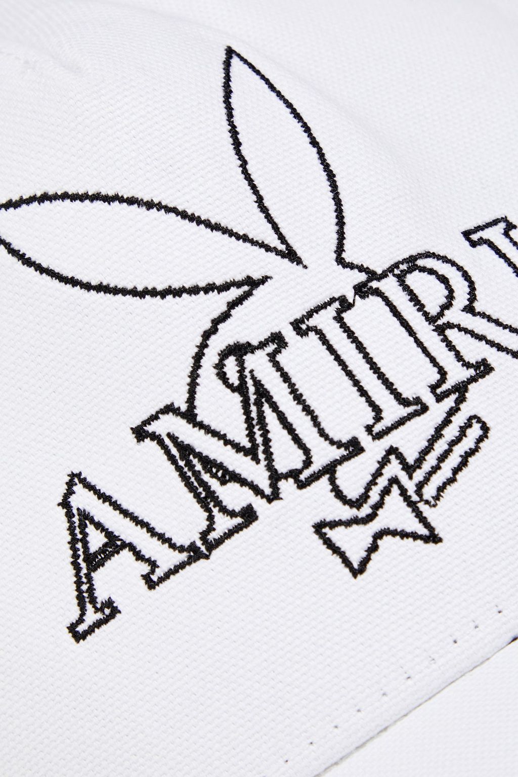 AMIRI X PLAYBOY Mesh-paneled embroidered cotton-canvas baseball cap