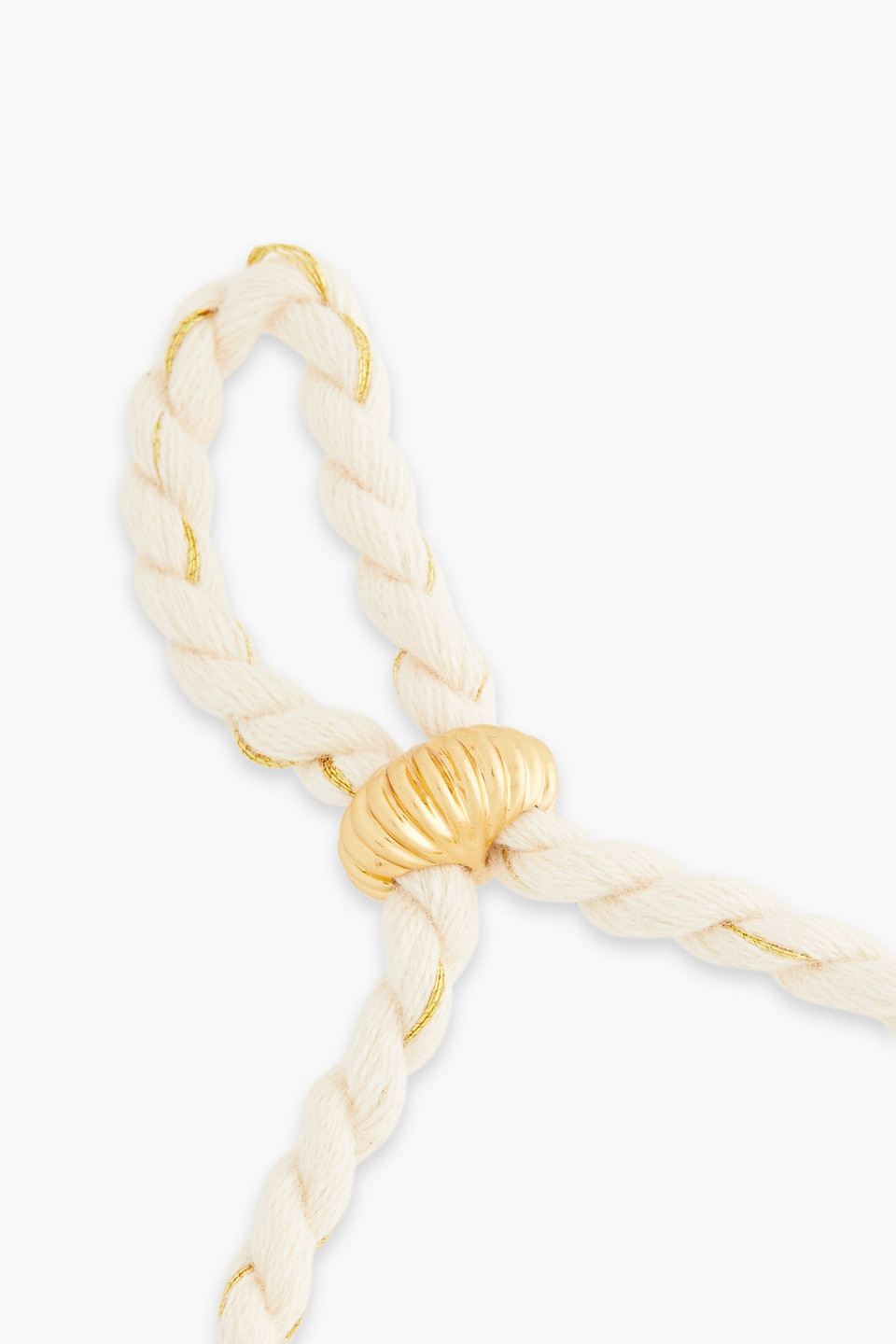 Tory Burch Gold-tone Bracelet In White