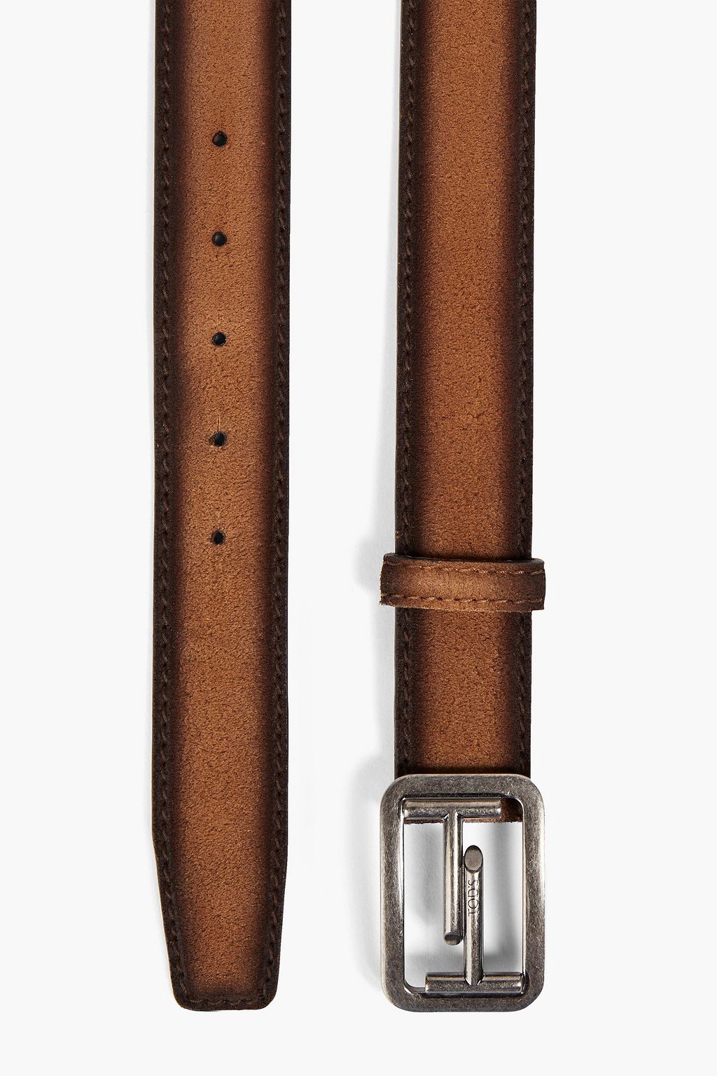 TOD'S Burnished suede belt