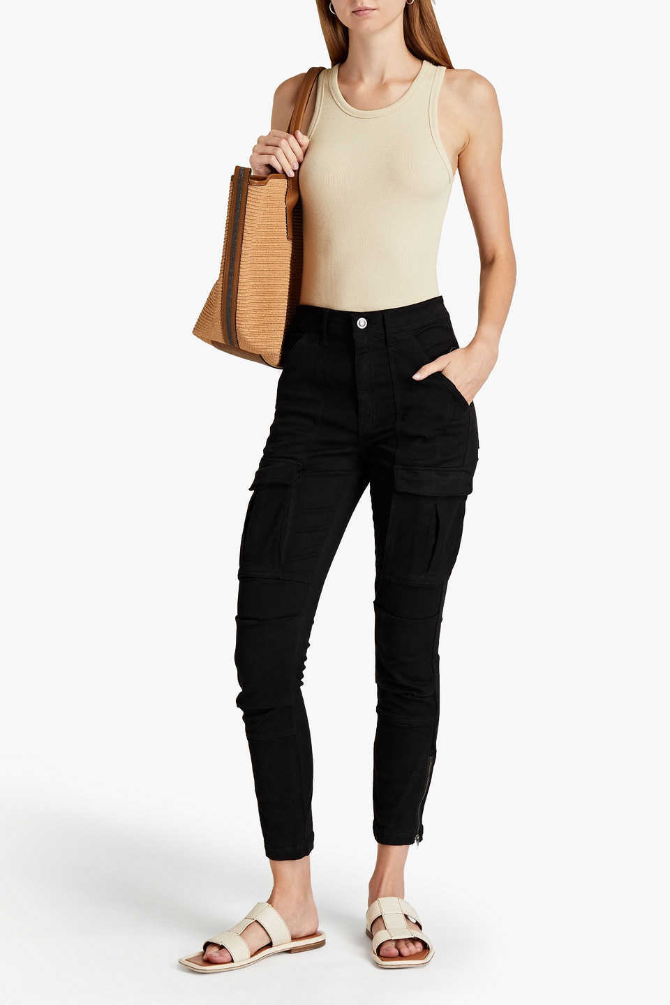 Joie The Park Skinny Cargo Pants In Black