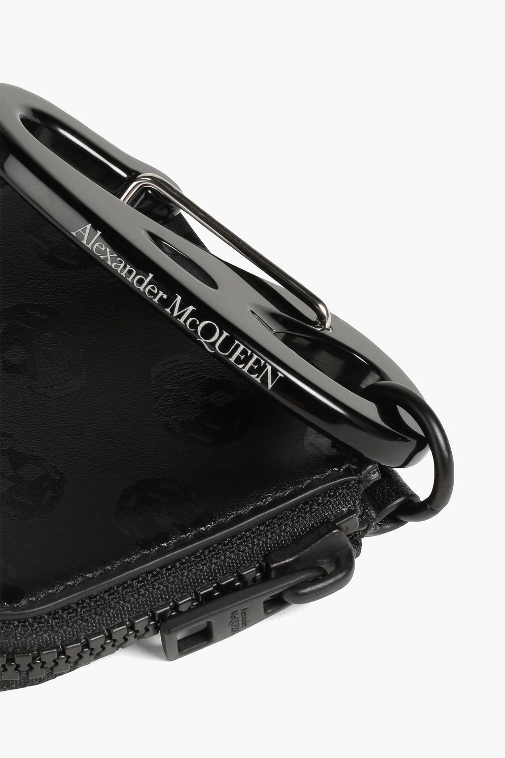 ALEXANDER MCQUEEN Logo-print leather coin purse
