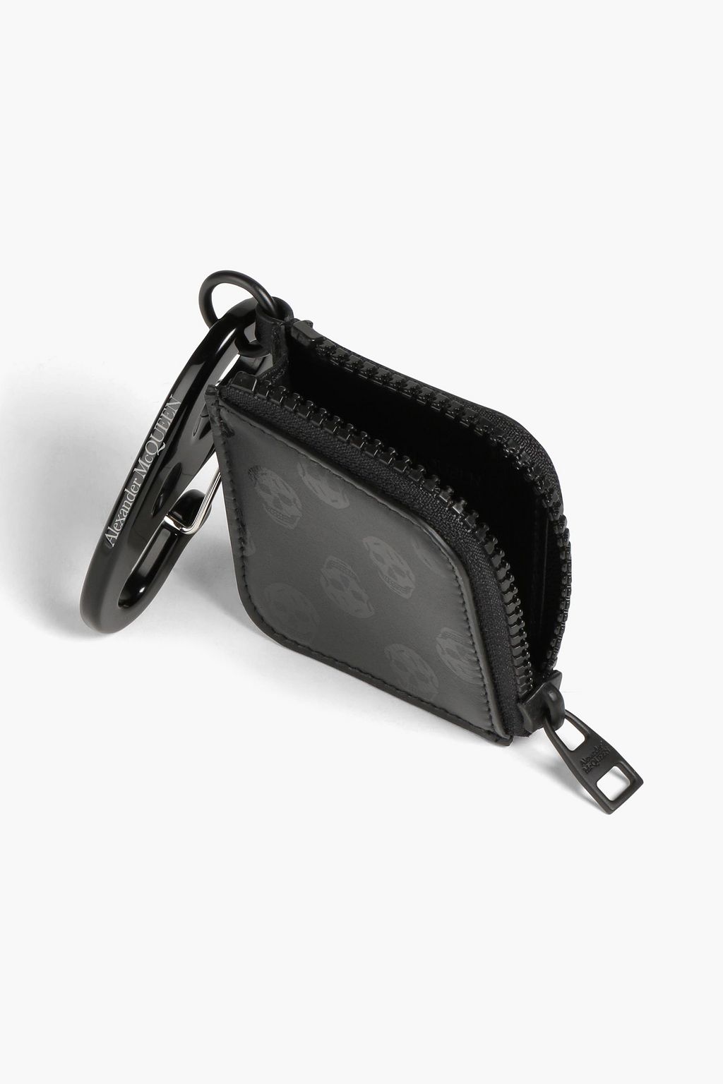 ALEXANDER MCQUEEN Logo-print leather coin purse