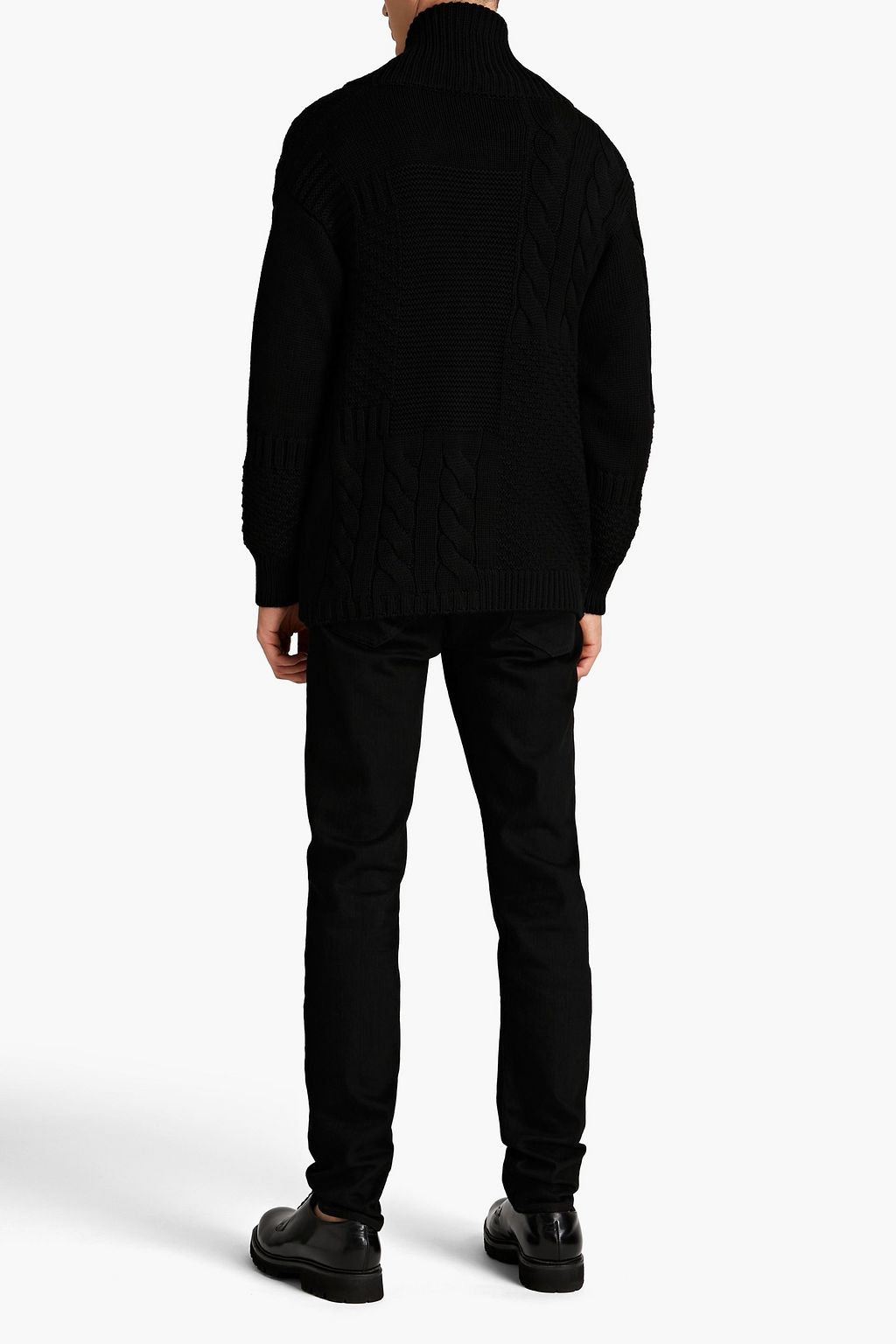 ALEXANDER MCQUEEN Zip-detailed cable-knit wool cardigan